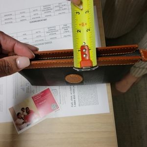 Authentic Fendi Vintage Black and Brown Pequin Cosmetic Zip Bag / Pouch